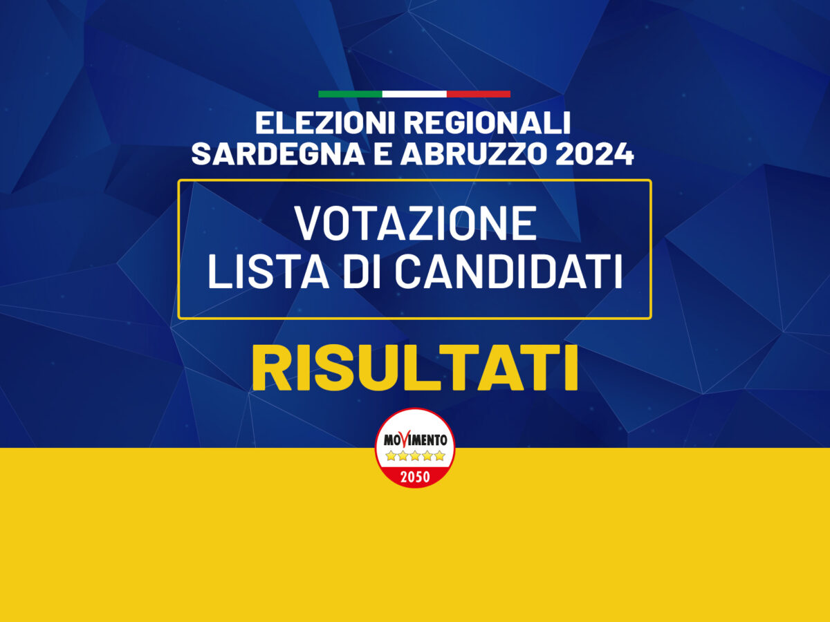 Sardegna E Abruzzo 2024 Votazione Lista Di Candidati RISULTATI