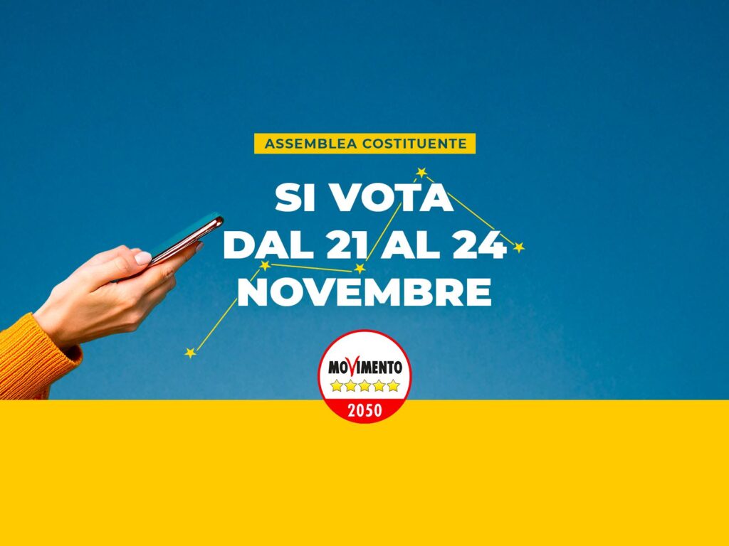 Assemblea Costituente, dal 21 al 24 novembre #VotaEDecidi!